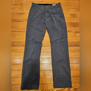 Volcom Men's Size 30 Regular Light Gray Pants